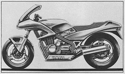 Yamaha FJ1100 drawing